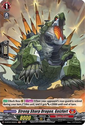 Strong Sharp Dragon, Geizfort (Holo) (D-BT04/H03EN) - D-BT04: Awakening of Chakrabarthi
