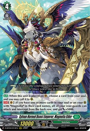 Sylvan Horned Beast Emperor, Magnolia Elder [D-BT04 - D-BT04/013EN]