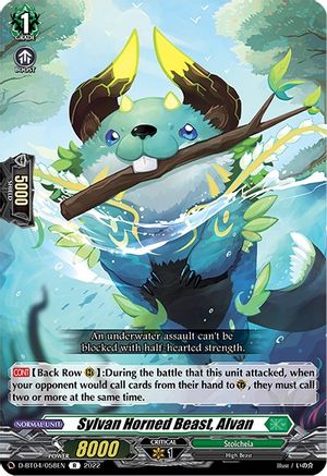 Sylvan Horned Beast, Alvan (D-BT04/058EN) - D-BT04: Awakening of Chakrabarthi