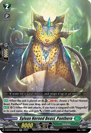 Sylvan Horned Beast, Panthero (D-BT04/028EN) - D-BT04: Awakening of Chakrabarthi