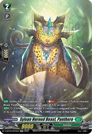 Sylvan Horned Beast, Panthero (SP) (D-BT04/SP28EN) - D-BT04: Awakening of Chakrabarthi