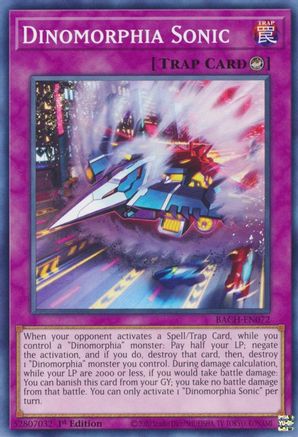 Dinomorphia Sonic (BACH-EN072) - Battle of Chaos 1st Edition