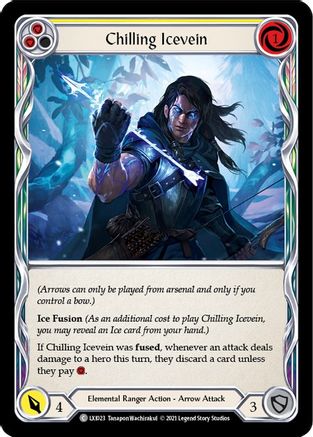 Chilling Icevein (Yellow) (LXI023) - Blitz Deck: Tales of Aria - Lexi