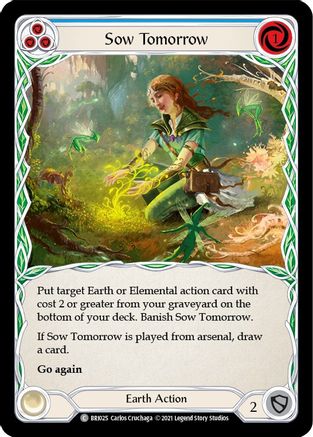 Sow Tomorrow (Blue) (BRI025) - Blitz Deck: Tales of Aria - Briar