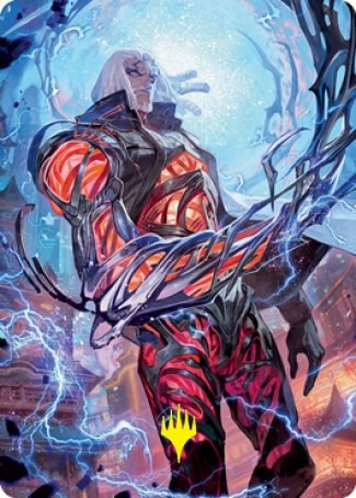Tezzeret, Betrayer of Flesh Art Card (Gold-Stamped Signature) [ASNEO - 54]