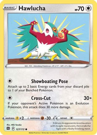 Hawlucha 127/172  SWSH09 Brilliant Stars - Common