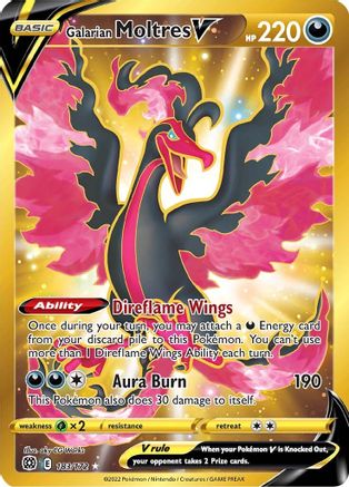 Galarian Moltres V (Secret) [SWSH09 - 183/172]