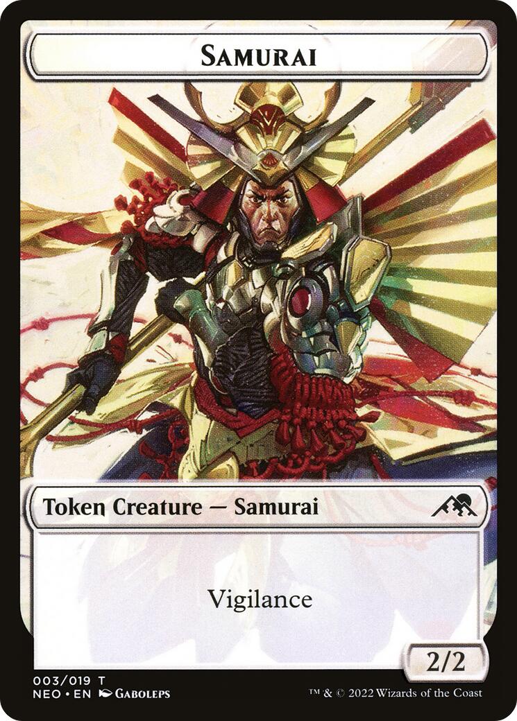 Samurai (003) // Human Monk (010) Double-sided Token [NEO - 3 // 10]