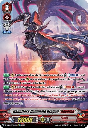 Dauntless Dominate Dragon "Reverse" (SP) (D-VS03/SP04EN) - D-VS03: V Clan Collection Vol.3