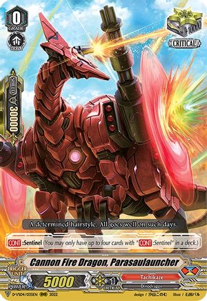 Cannon Fire Dragon, Parasaulauncher (D-VS04/035EN) - D-VS04: V Clan Collection Vol.4