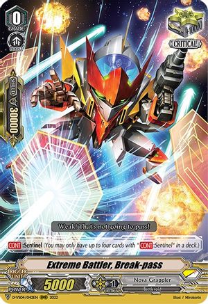 Extreme Battler, Break-pass (D-VS04/042EN) - D-VS04: V Clan Collection Vol.4