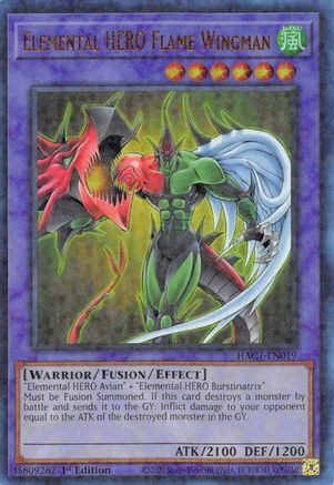 Elemental HERO Flame Wingman (Duel Terminal) [HAC1 - HAC1-EN019]