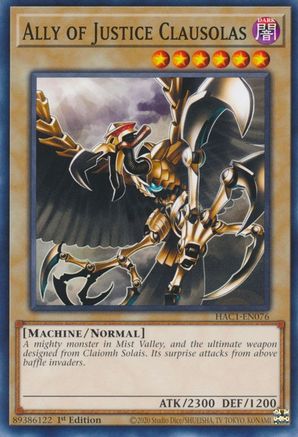 Ally of Justice Clausolas (HAC1-EN076) - Hidden Arsenal: Chapter 1 1st Edition