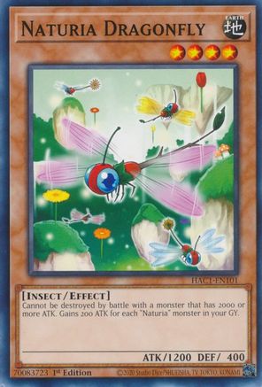 Naturia Dragonfly (HAC1-EN101) - Hidden Arsenal: Chapter 1 1st Edition