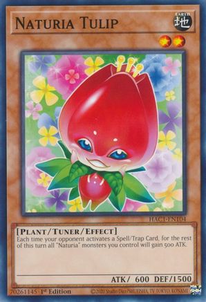 Naturia Tulip (HAC1-EN104) - Hidden Arsenal: Chapter 1 1st Edition