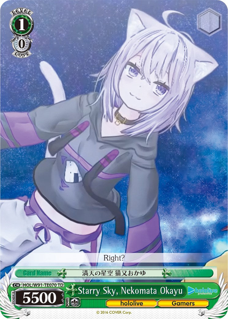 Starry Sky, Nekomata Okayu [HOL/W91 - HOL/W91-TE070 TD]