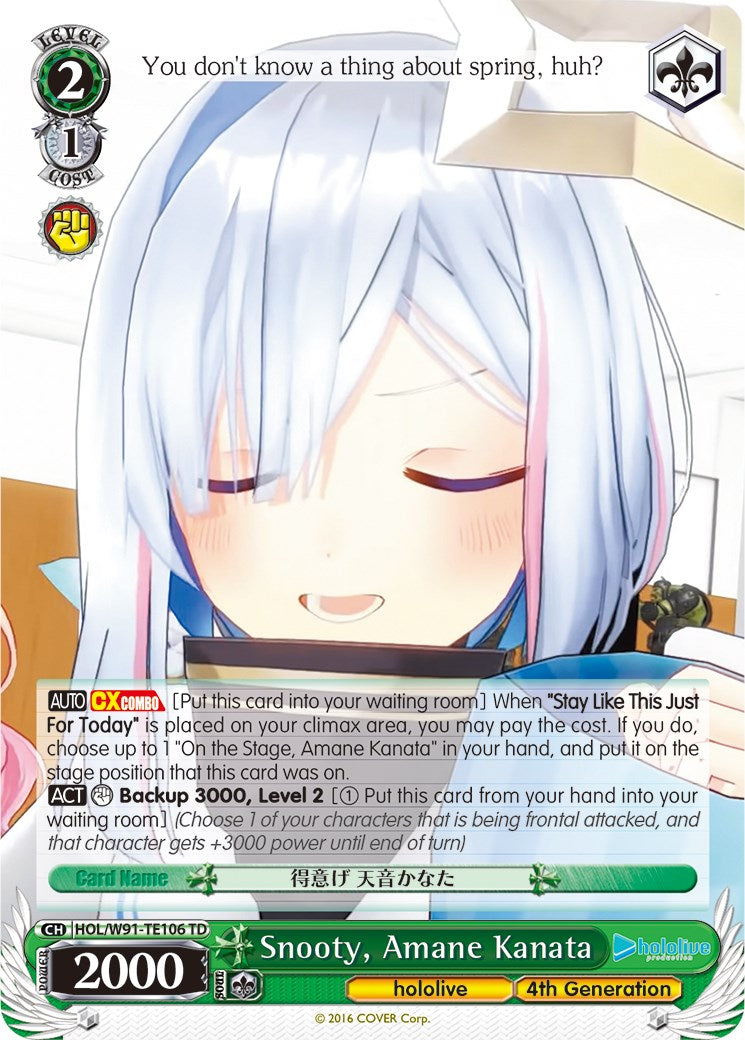 Snooty, Amane Kanata [HOL/W91 - HOL/W91-TE106 TD]