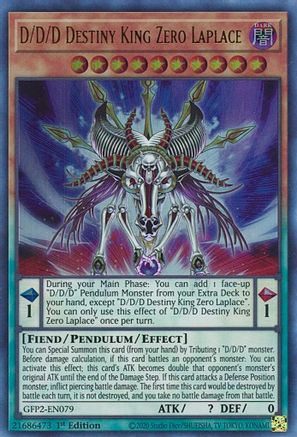D/D/D Destiny King Zero Laplace (GFP2-EN079) - Ghosts From the Past: The 2nd Haunting 1st Edition