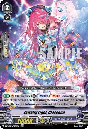 Jewelry Light, Claseena (Hot Stamped) (BSF2022/VGP01SEN 2022) - Bushiroad Event Cards