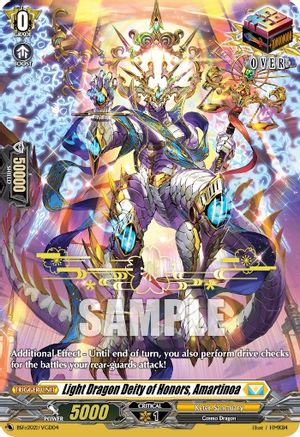 Light Dragon Deity of Honors, Amartinoa (Hot Stamped) (BSF2021/VGD04) - Bushiroad Event Cards