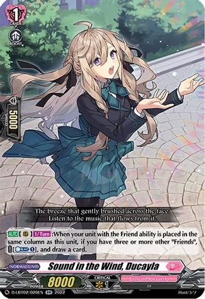 Sound in the Wind, Ducayla (D-LBT02/020EN) - D-LBT02: Lyrical Monasterio ~It's a New School Term!~