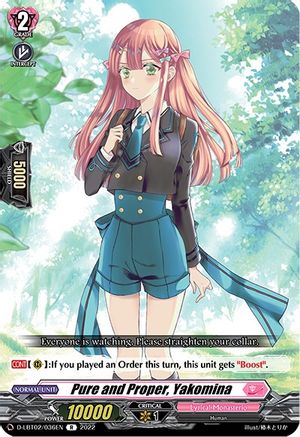 Pure and Proper, Yakomina (D-LBT02/036EN) - D-LBT02: Lyrical Monasterio ~It's a New School Term!~