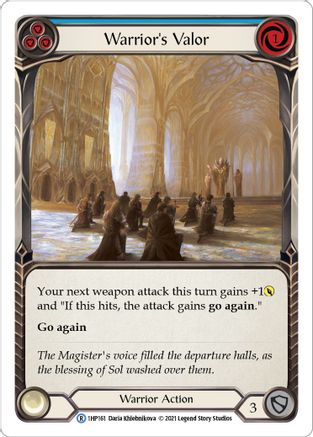 Warrior's Valor (Blue) [1HP - 1HP161]