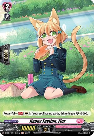 Happy Tasting, Tigr (Holo) (D-LBT02/H30EN) - D-LBT02: Lyrical Monasterio ~It's a New School Term!~