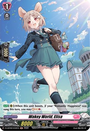 Wakey World, Elisa (Holo) (D-LBT02/H32EN) - D-LBT02: Lyrical Monasterio ~It's a New School Term!~