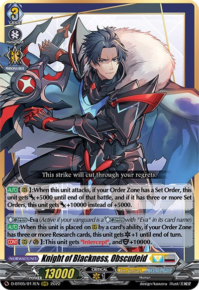 Knight of Blackness, Obscudeid [D-BT05 - D-BT05/017EN]