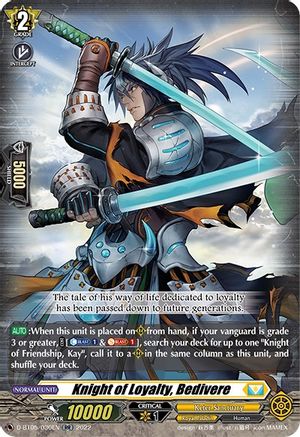 Knight of Loyalty, Bedivere (D-BT05/030EN) - D-BT05: Triumphant Return of the Brave Heroes