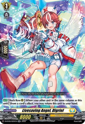 Livesaving Angel, Digriel (D-BT05/031EN) - D-BT05: Triumphant Return of the Brave Heroes