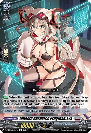 Smooth Research Progress, Eva (D-BT05/044EN) - D-BT05: Triumphant Return of the Brave Heroes