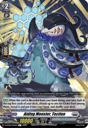Aiding Monster, Tectien (D-BT05/045EN) - D-BT05: Triumphant Return of the Brave Heroes