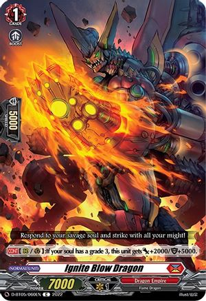 Ignite Blow Dragon (D-BT05/060EN) - D-BT05: Triumphant Return of the Brave Heroes