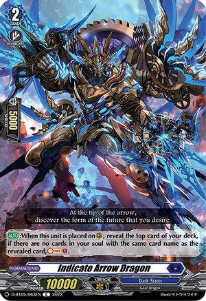 Indicate Arrow Dragon (D-BT05/063EN) - D-BT05: Triumphant Return of the Brave Heroes