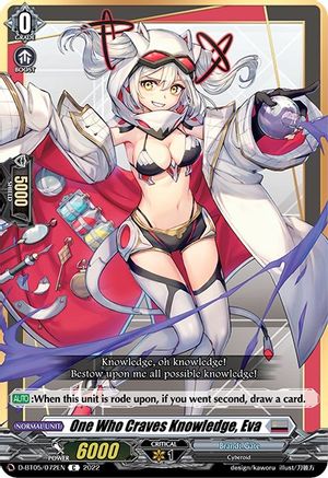 One Who Craves Knowledge, Eva (D-BT05/072EN) - D-BT05: Triumphant Return of the Brave Heroes