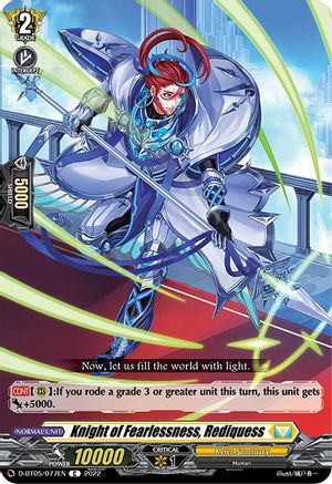 Knight of Fearlessness, Rediquess (D-BT05/077EN) - D-BT05: Triumphant Return of the Brave Heroes