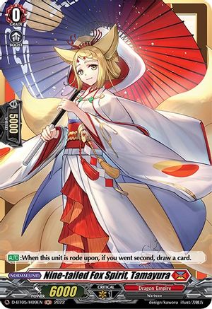 Nine-tailed Fox Spirit, Tamayura (Holo) (D-BT05/H09EN) - Triumphant Return of the Brave Heroes