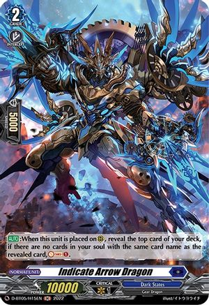 Indicate Arrow Dragon (Holo) (D-BT05/H15EN) - D-BT05: Triumphant Return of the Brave Heroes