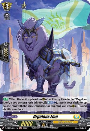 Orgulous Lion (Holo) (D-BT05/H41EN) - D-BT05: Triumphant Return of the Brave Heroes