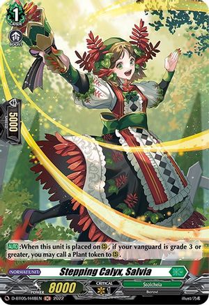 Stepping Calyx, Salvia (Holo) (D-BT05/H48EN) - Triumphant Return of the Brave Heroes