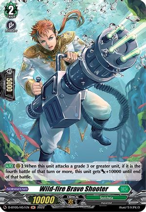 Wild-fire Brave Shooter (Holo) (D-BT05/H51EN) - Triumphant Return of the Brave Heroes