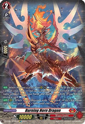 Burning Horn Dragon (SP) (D-BT05/SP02EN) - D-BT05: Triumphant Return of the Brave Heroes