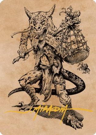 Taunting Kobold Art Card (Gold-Stamped Signature) [ASCLB - 57]
