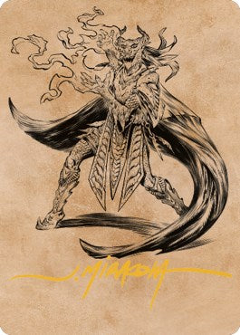 Livaan, Cultist of Tiamat Art Card (Gold-Stamped Signature) [ASCLB - 55]