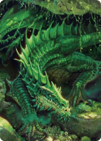 Adult Green Dragon Art Card [ASCLB - 1]