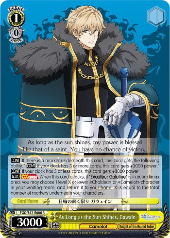 As Long as the Sun Shines, Gawain [FGO/S87 - FGO/S87-E006 R]