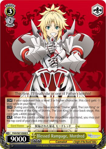 Blessed Rampage, Mordred [FGO/S87 - FGO/S87-E008 R]