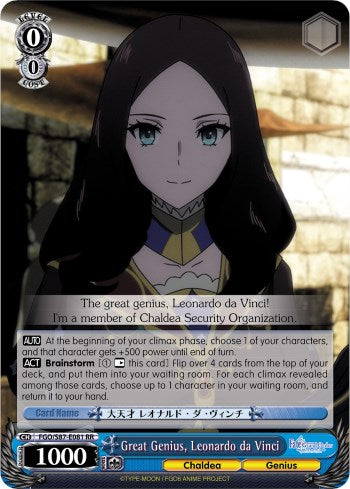 Great Genius, Leonardo da Vinci [FGO/S87 - FGO/S87-E081 RR]